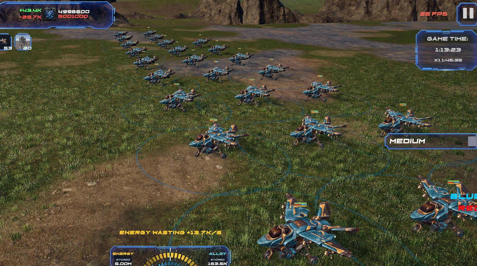 A jet squadron on the airfield