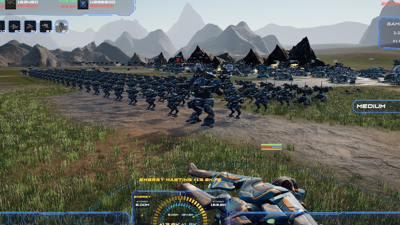 The army marches out past the base
