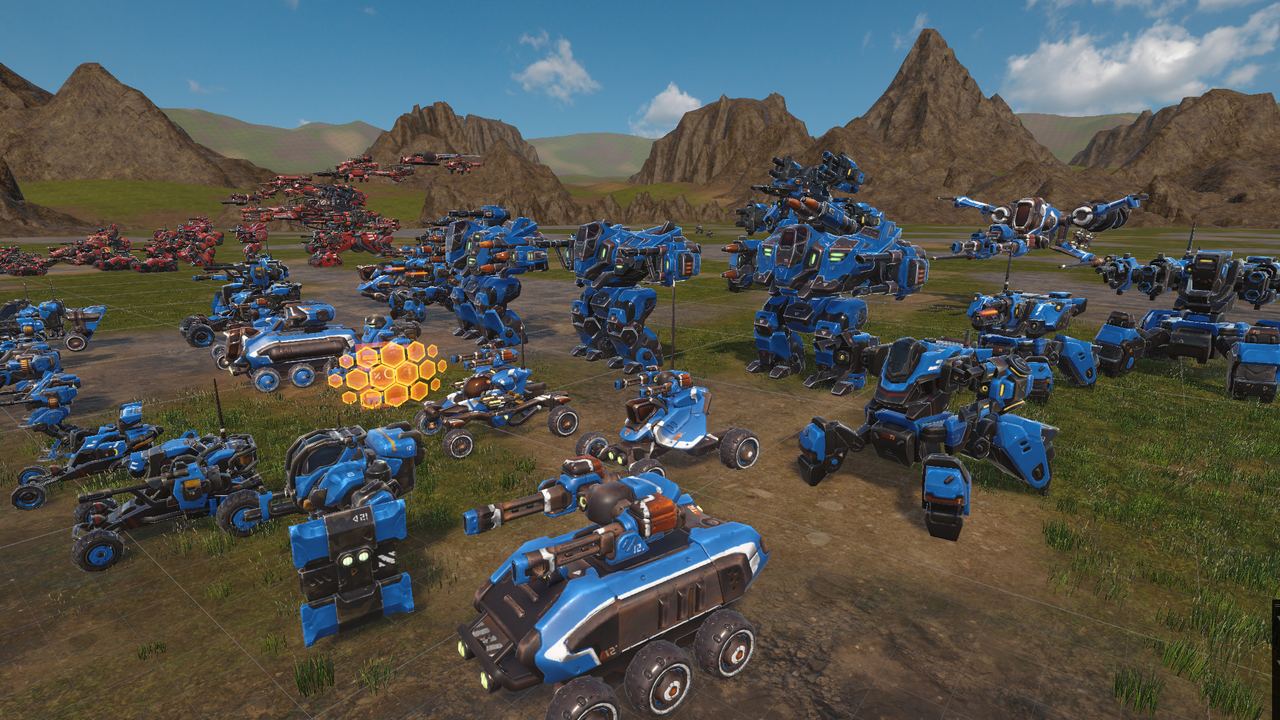 The blue army assembled
