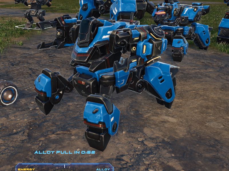 Blue spider walker